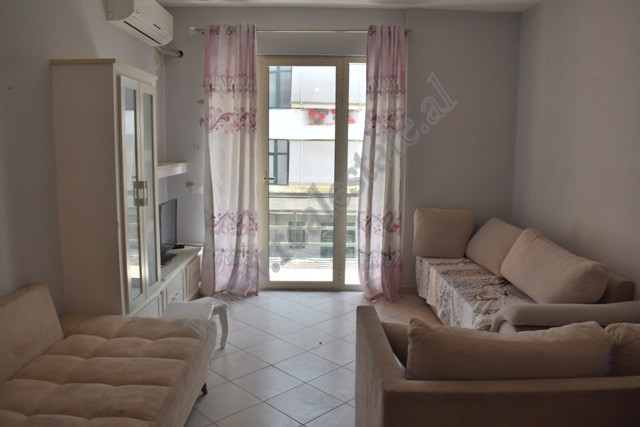 One bedroom apartment for rent in Muhamet Deliu street in Tirana.
It is located on the fourth floor